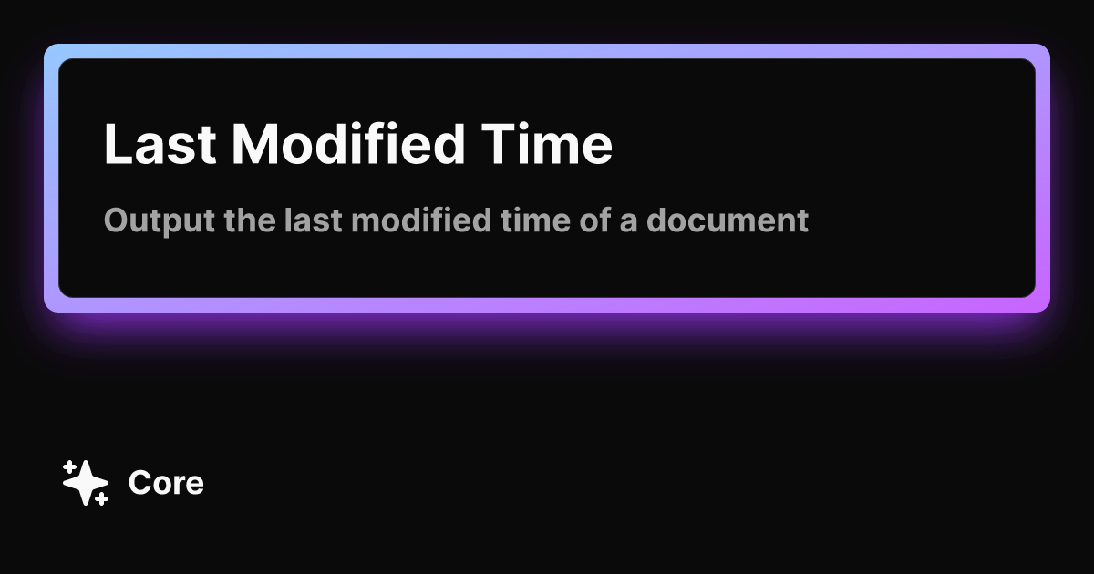 Last modified time fumadocs